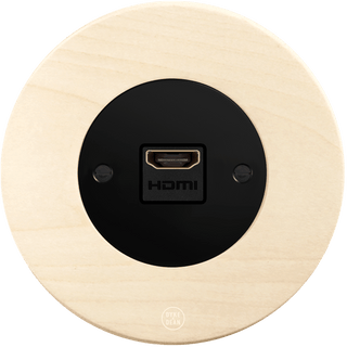 CLASSIC BEECHWOOD HDMI BLACK SOCKET - DYKE & DEAN
