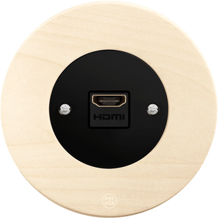 CLASSIC BEECHWOOD HDMI BLACK SOCKET - DYKE & DEAN