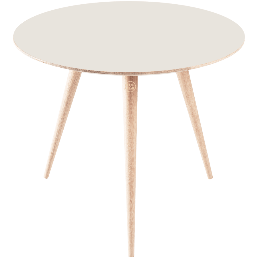 GAZZDA ROUND ARP TABLE WHITE OAK 55CM - DYKE & DEAN