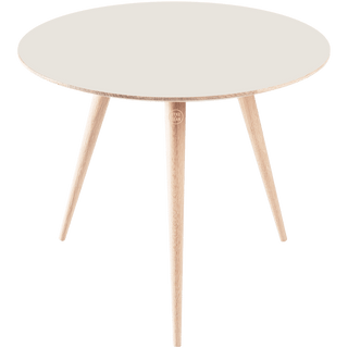 GAZZDA ROUND ARP TABLE WHITE OAK 55CM - DYKE & DEAN