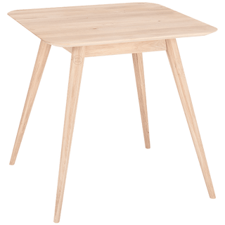 GAZZDA SQUARE STAFA TABLE WHITE OAK 80CM - DYKE & DEAN