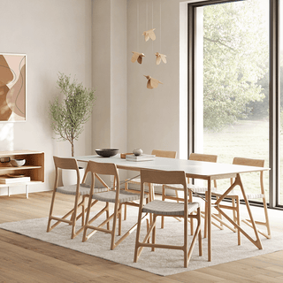 GAZZDA TINK DINING TABLE SMOKED OAK 200 x 90 - DYKE & DEAN