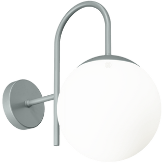 IP40 WATERPROOF OUTDOOR ARC WALL LIGHT LARGE GLOBE - DYKE & DEAN