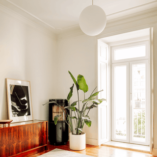 OPAL GLOBE PENDANT BRASS 500mm - DYKE & DEAN