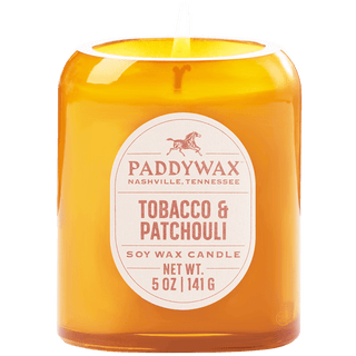 PADDYWAX VISTA AMBER GLASS CANDLE TOBACCO & PATCHOULI - DYKE & DEAN