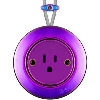 PORCELAIN KATY PATY COLONA ROUND SURFACE MOUNTED USA 15AMP SOCKET VIOLEDO - DYKE & DEAN