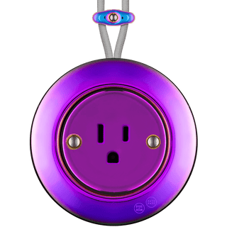PORCELAIN KATY PATY COLONA ROUND SURFACE MOUNTED USA 15AMP SOCKET VIOLEDO - DYKE & DEAN