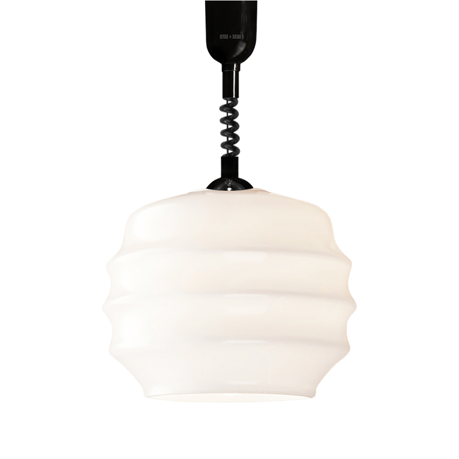 RIPPLE OPALINE RETRACTABLE CORD LIGHT SMALL - DYKE & DEAN