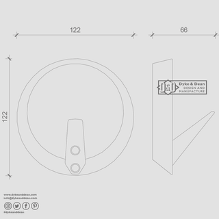 ROUND WALL HOOK - DYKE & DEAN