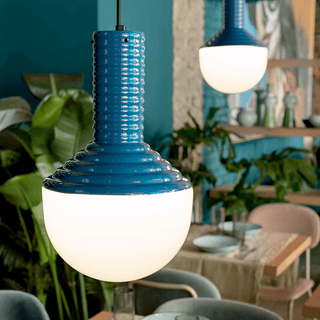 SELARÒN RIBBED CERAMIC PENDANT LAMP - DYKE & DEAN