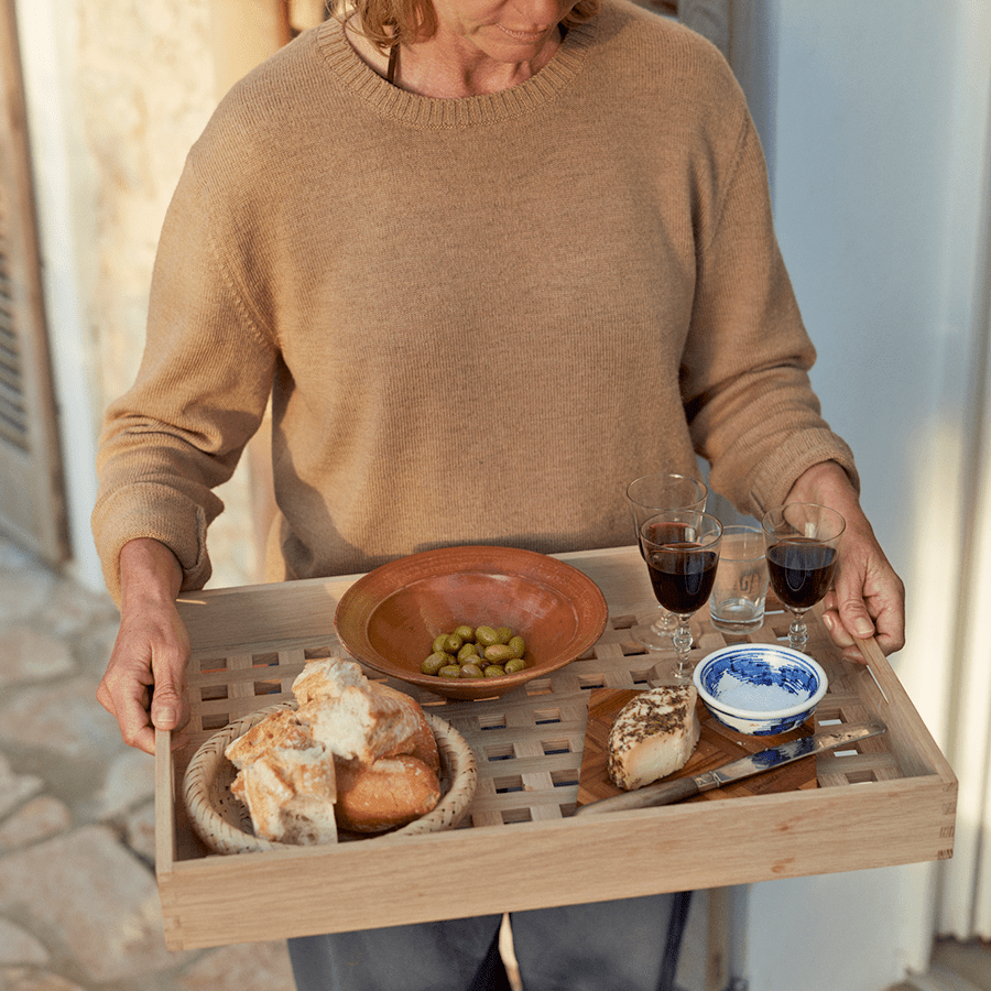 SERVING TRAY OAK - DYKE & DEAN