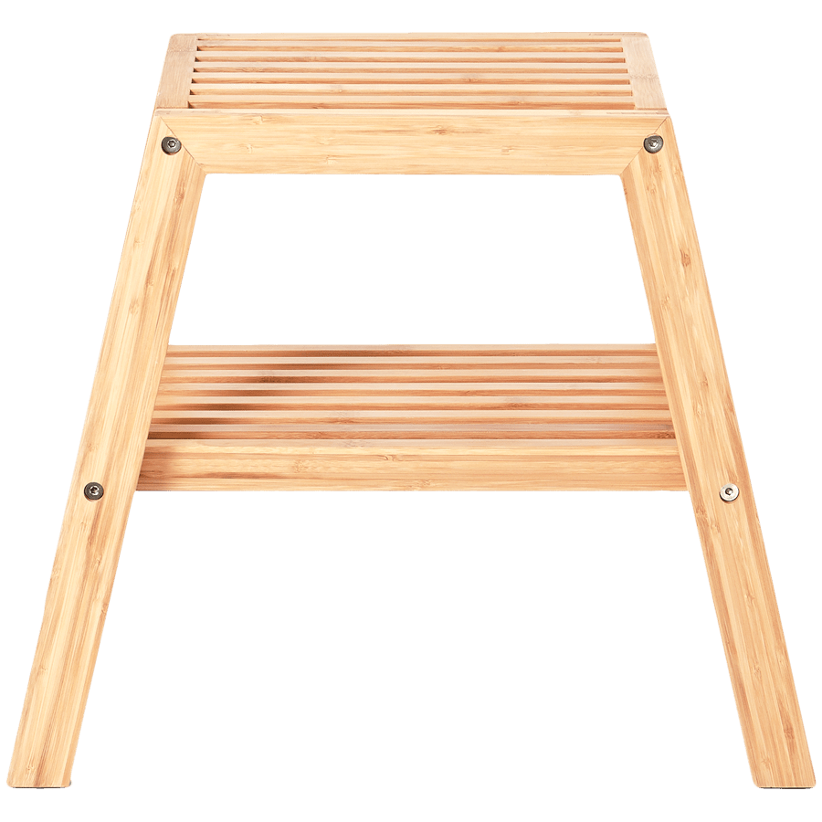 SLATTED BATH STOOL BAMBOO - DYKE & DEAN