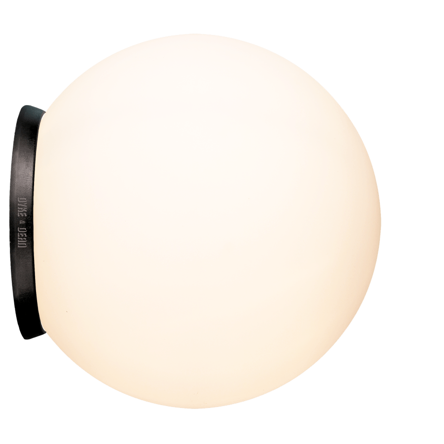 SPHERE LAMP BLACK BASE 300mm - DYKE & DEAN