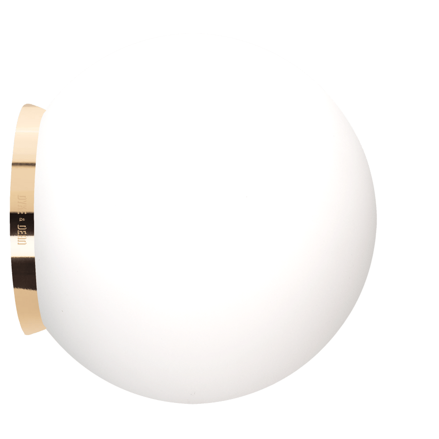 SPHERE LAMP BRASS BASE 300mm - DYKE & DEAN