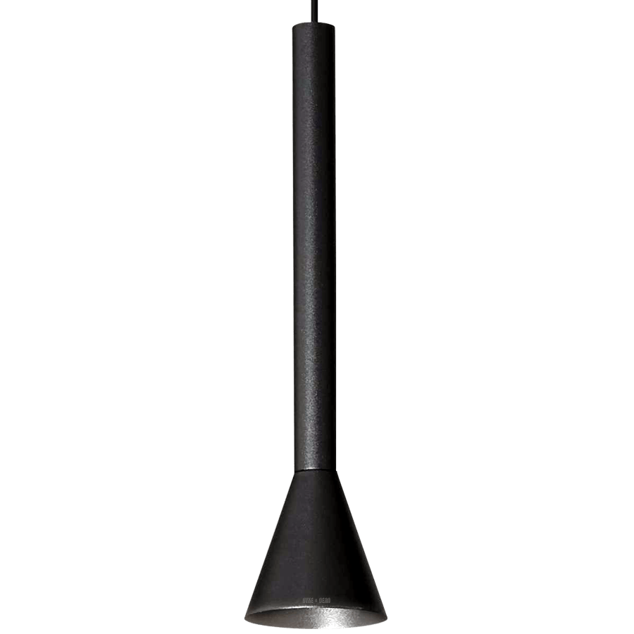 TAPERED TUBE PENDANT MATT BLACK - DYKE & DEAN