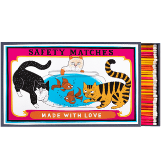 THREE CATS GIANT SAFETY MATCHES - DYKE & DEAN