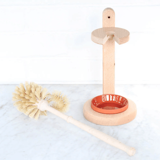 TOILET BRUSH WITH WOODEN STAND - DYKE & DEAN