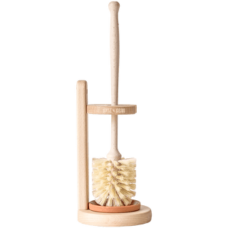 TOILET BRUSH WITH WOODEN STAND - DYKE & DEAN