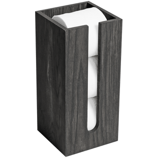 TOILET ROLL BOX IN DARK OAK - DYKE & DEAN