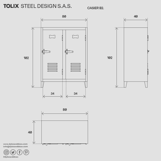 TOLIX B2 LOCKER - DYKE & DEAN