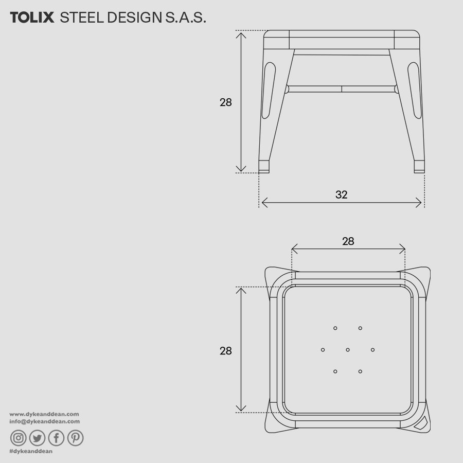 TOLIX MOUETTE KIDS STOOL - DYKE & DEAN