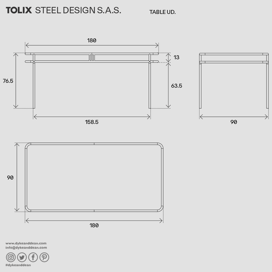 TOLIX UD TABLE - DYKE & DEAN