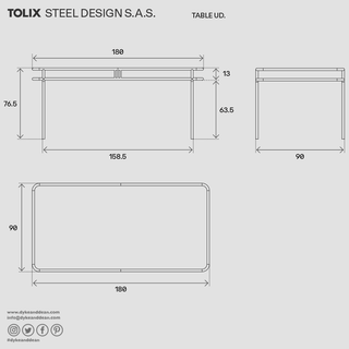 TOLIX UD TABLE - DYKE & DEAN