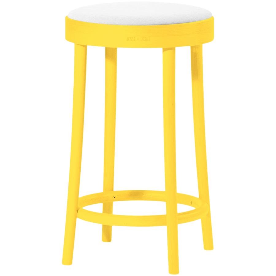 TON LOW BARSTOOL 822 UPHOLSTERED - DYKE & DEAN