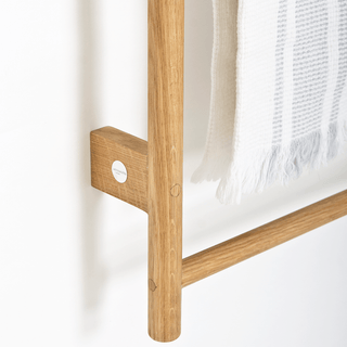 TOWEL RAIL WALL BAR NATURAL OAK - DYKE & DEAN