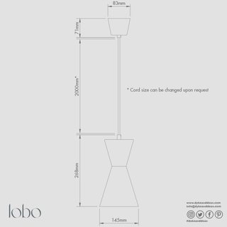 VORA CERAMIC PENDANT LAMP - DYKE & DEAN