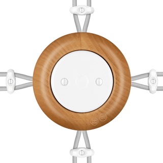 WOODEN PORCELAIN SURFACE MOUNTED FAGUS JUNCTION BOX - DYKE & DEAN