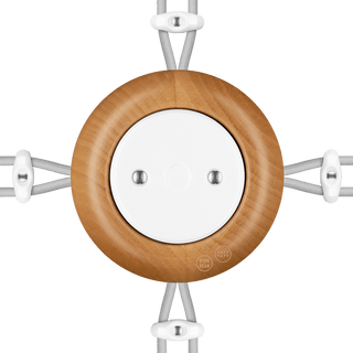 WOODEN PORCELAIN SURFACE MOUNTED FAGUS JUNCTION BOX - DYKE & DEAN