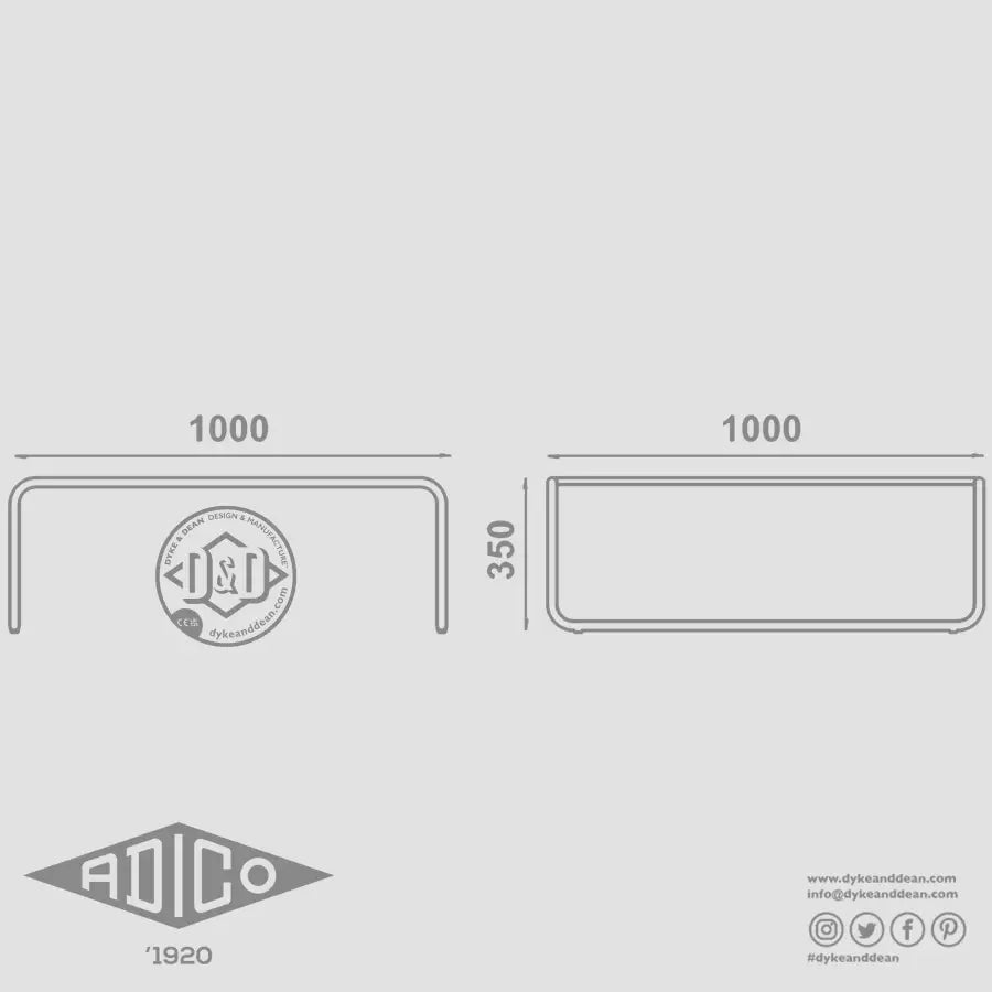 ADICO 120 LOW TABLE SQUARE - DYKE & DEAN