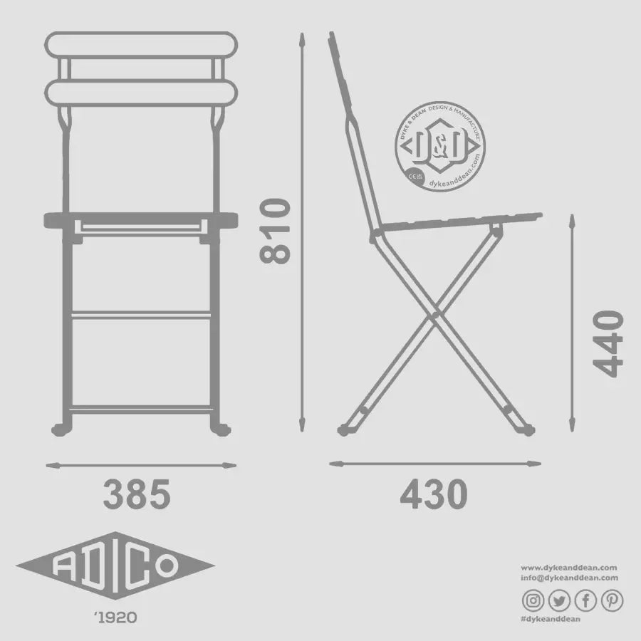 ADICO 403 FOLDING CHAIR IZOMBÉ - DYKE & DEAN