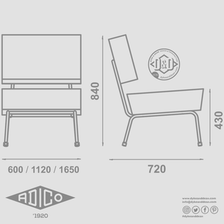 ADICO 745 LOUNGE CHAIR - DYKE & DEAN