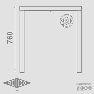 ADICO ALU SQUARE TABLE - DYKE & DEAN