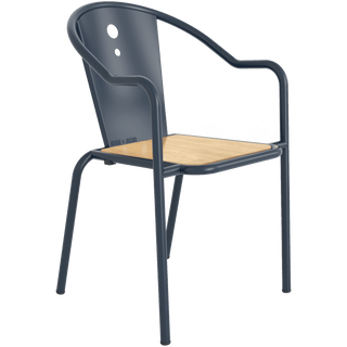 ADICO LIBELO STACKING CHAIR WOOD - DYKE & DEAN