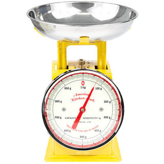 AMERICAN KITCHEN SCALE YELLOW - DYKE & DEAN