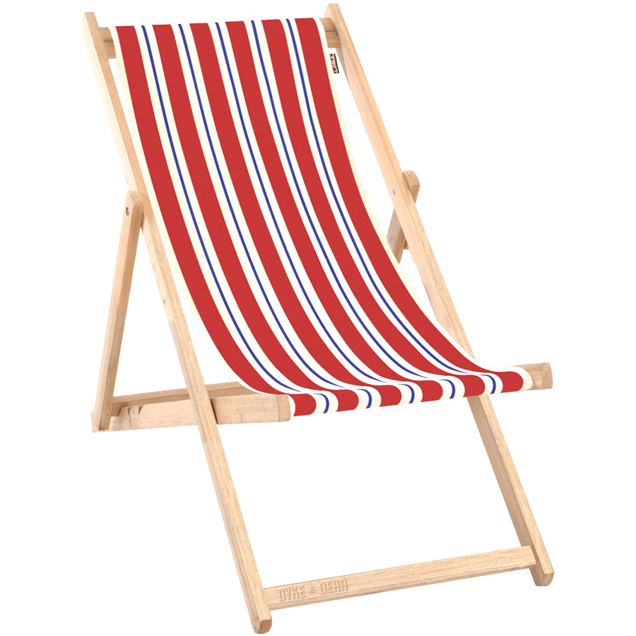 ARMLESS DECK CHAIR STRIPED COLOURS - DYKE & DEAN