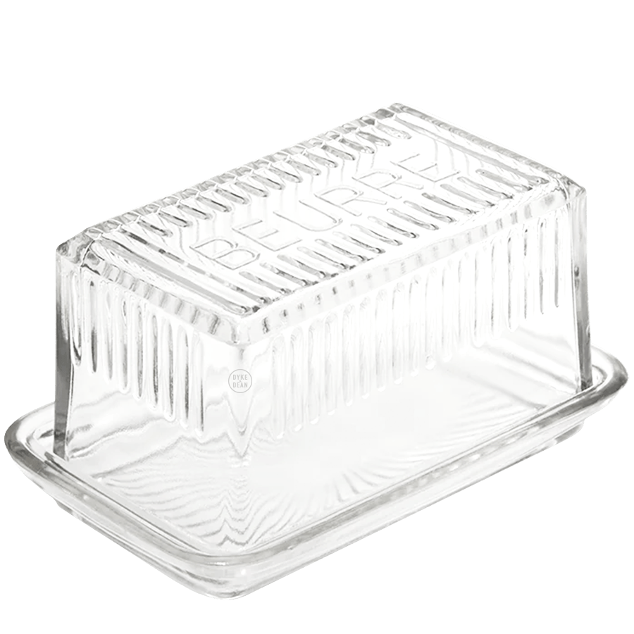 BEURRE GLASS BUTTER DISH - DYKE & DEAN