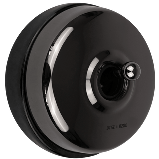 BLACK 2 WAY TOGGLE WALL SWITCH BLACK - DYKE & DEAN