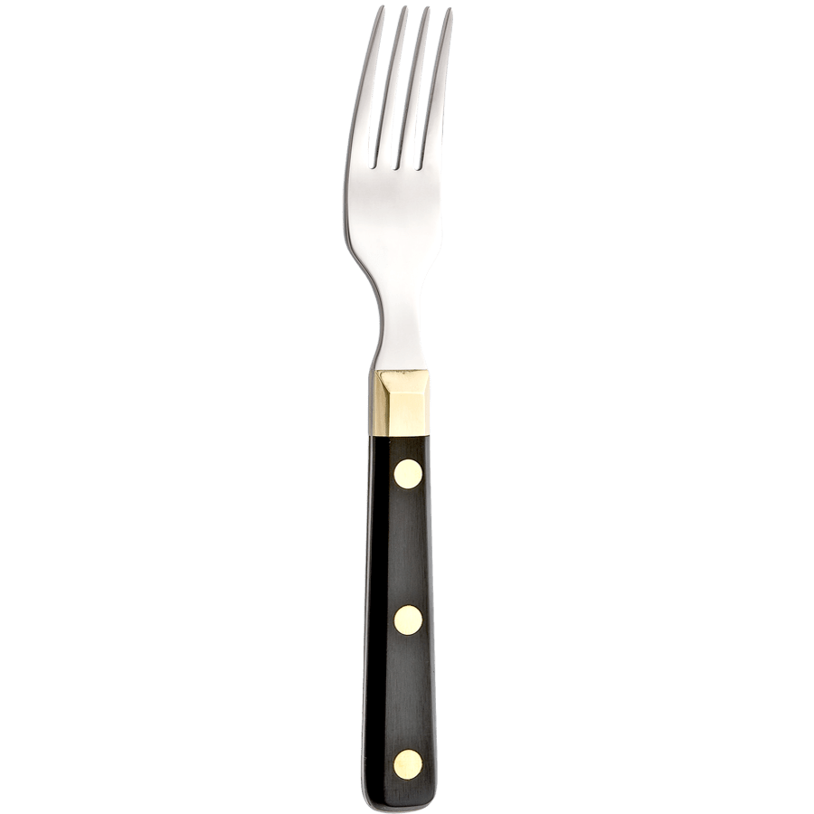 BLACK & BRASS STEAK FORK - DYKE & DEAN