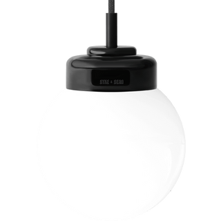 BLACK PORCELAIN CERAMIC PENDANT - OTHER LIGHTS - DYKE & DEAN  - Homewares | Lighting | Modern Home Furnishings