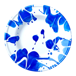 BLUE & WHITE SLIP ENAMELWARE SALAD PLATE - KITCHENWARE - DYKE & DEAN  - Homewares | Lighting | Modern Home Furnishings