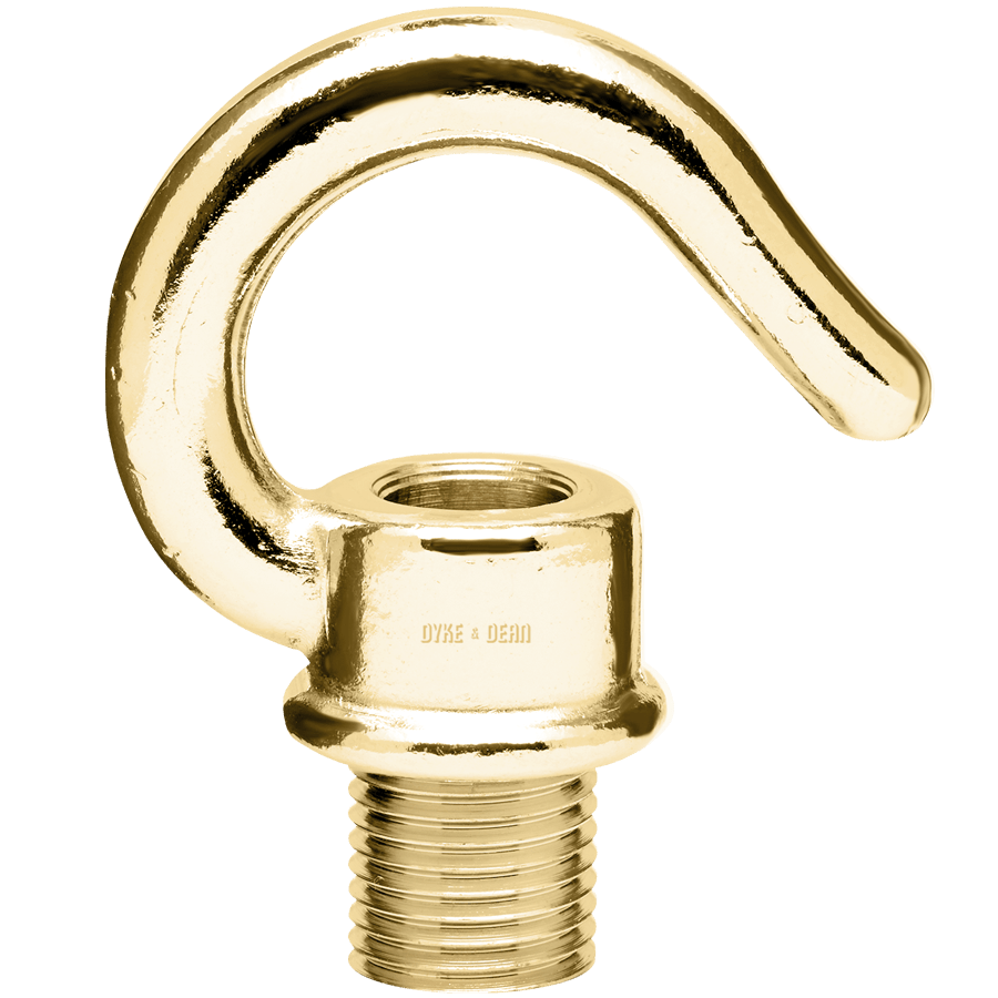 BRASS BULB HOLDER HOOK M10 - DYKE & DEAN