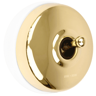 BRASS INTERMEDIATE WALL SWITCHES - DYKE & DEAN