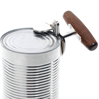 CAN OPENER WITH WOODEN HANDLE - DYKE & DEAN