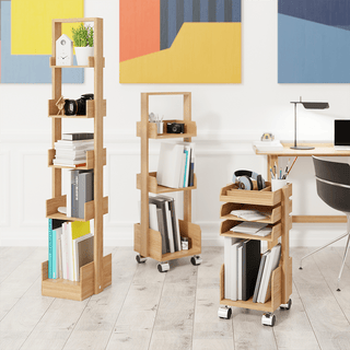 CASPER ROLLER WORKSPACE ORGANISER NATURAL OAK - DYKE & DEAN