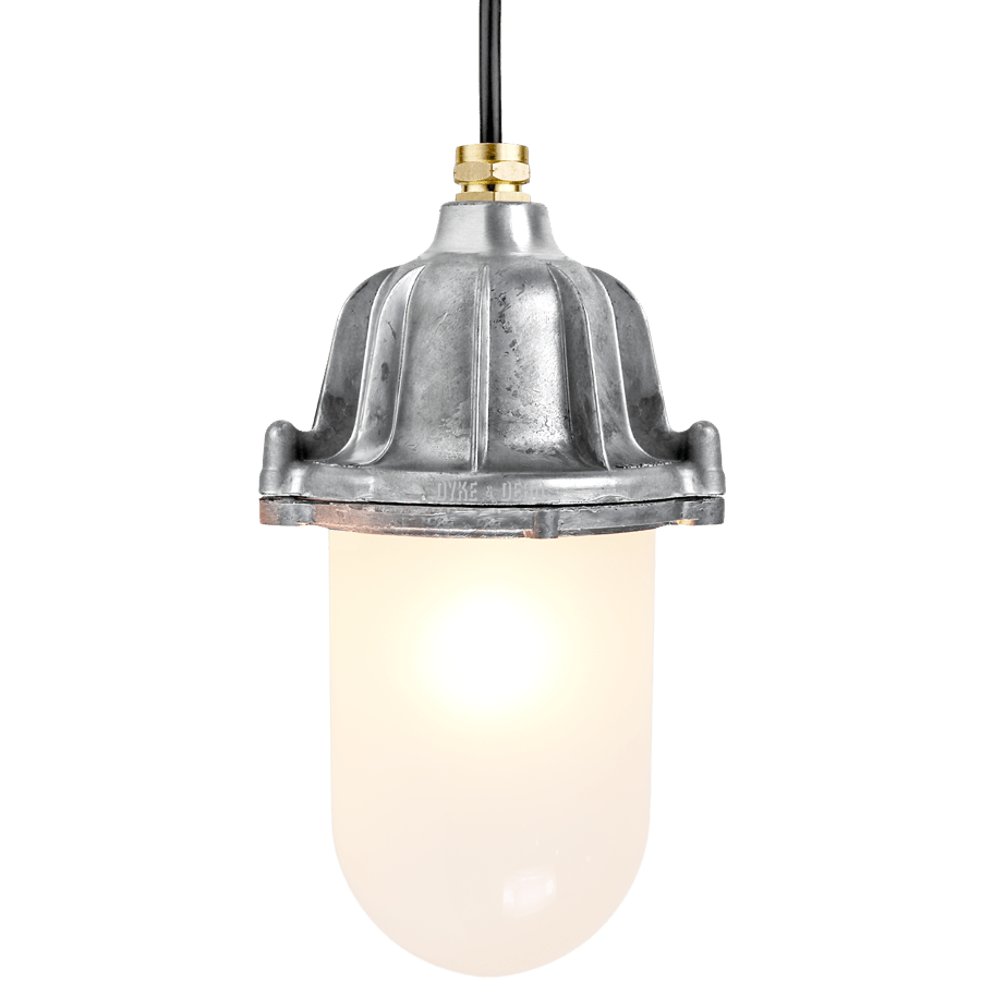 CAST LANTERN FROSTED PENDANT - DYKE & DEAN