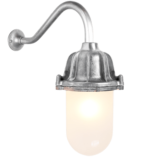 CAST SWAN NECK LANTERN FROSTED - DYKE & DEAN